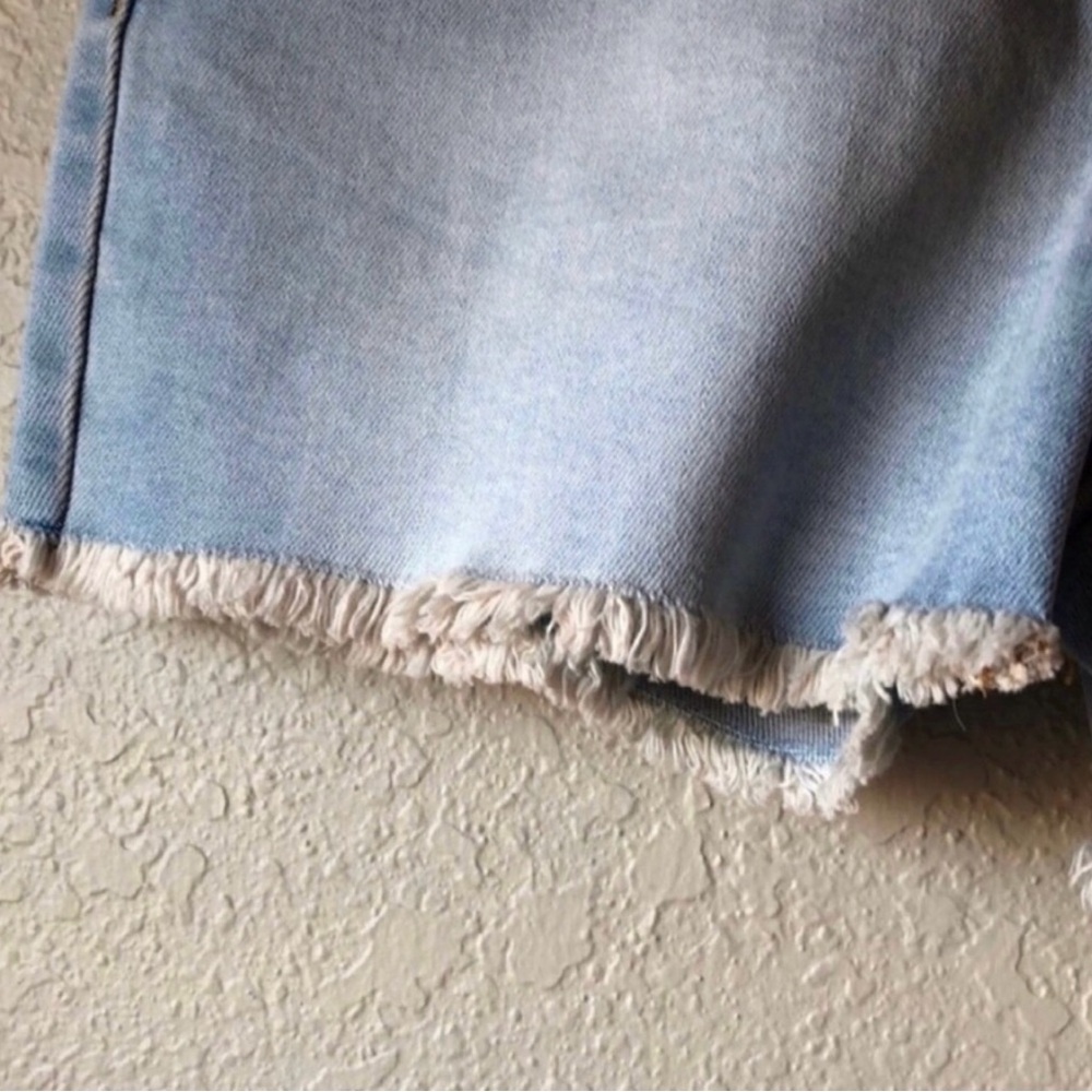 New Lauren Conrad Shorts Super High Rise Cutoff Denim Blue Jean Shorts Women’s 4 - Picture 4 of 13